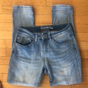 ESQUALO light wash skinny ankle Jeans size 6